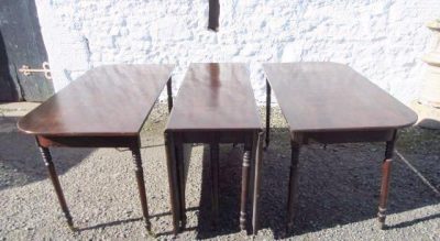 SOLD Victorian three section mahogany dining table 19th century Antique Furniture 7