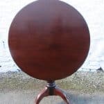 Georgian mahogany bird cage snap top table 18th Cent Antique Tables