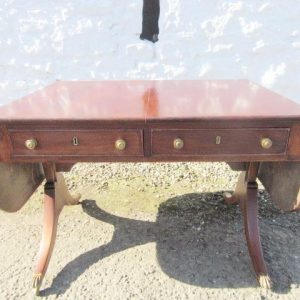 SOLD Georgian mahogany sofa table. 18th Cent Antique Tables