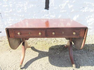 SOLD Georgian mahogany sofa table. 18th Cent Antique Tables 3