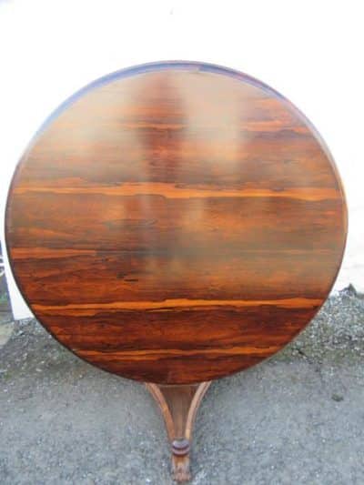 SOLD Victorian rosewood tilt top centre table.