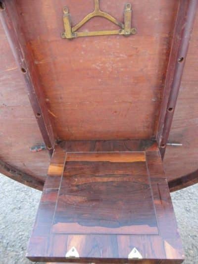 SOLD Victorian rosewood tilt top centre table. 19th century Antique Furniture 7