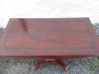 William 1V rosewood fold over card table. - Image 3