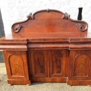 SOLD Victorian mahogany four door splash back sideboard 19th century Antique Furniture 3
