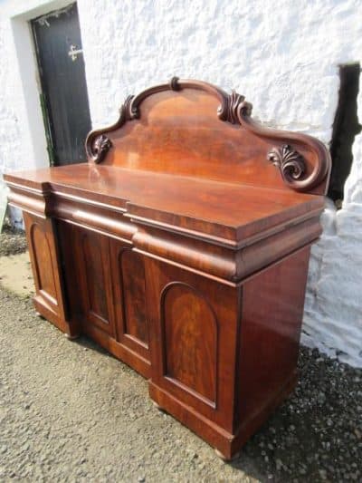 SOLD Victorian mahogany four door splash back sideboard 19th century Antique Furniture 5