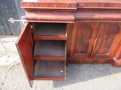 SOLD Victorian mahogany four door splash back sideboard 19th century Antique Furniture 6