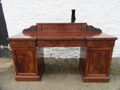 SOLD William 1V Mahogany pedestal sideboard 19th century Antique Sideboards, Dressers. 3