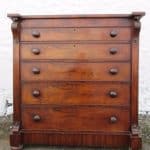 SOLD Victorian Scottish mahogany chest of drawers 19th century Antique Chest Of Drawers