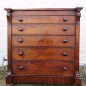 SOLD Victorian Scottish mahogany chest of drawers 19th century Antique Chest Of Drawers