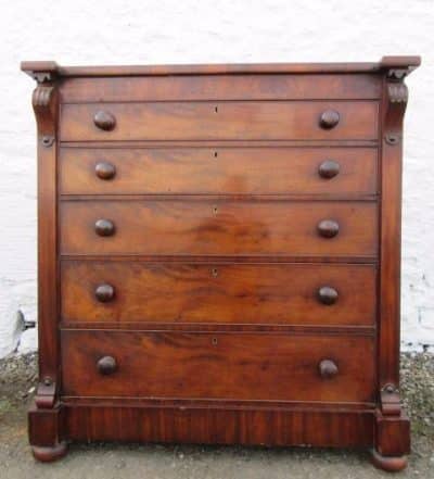 SOLD Victorian Scottish mahogany chest of drawers