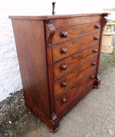 SOLD Victorian Scottish mahogany chest of drawers - Image 2