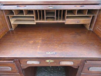 SOLD Victorian oak rolltop desk - Image 2