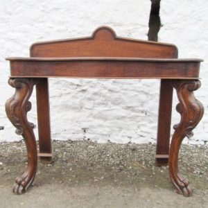 Victorian carved oak console table. 19th century Antique Furniture
