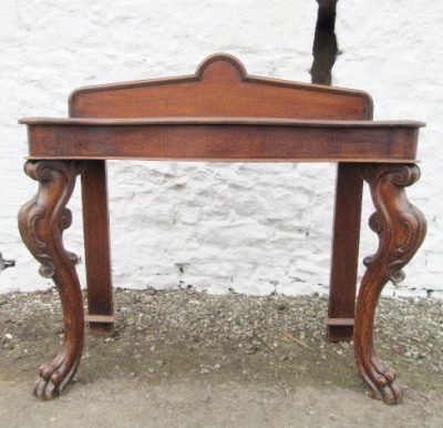 Victorian carved oak console table. 19th century Antique Furniture 3