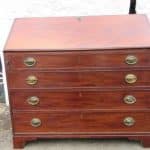Georgian Gentleman’s Mahogany Fall Front Bureau. 18th Cent Antique Desks
