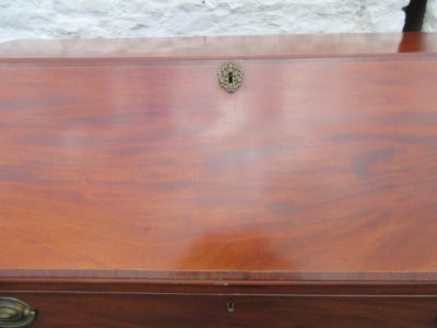 Georgian Gentleman’s Mahogany Fall Front Bureau. 18th Cent Antique Desks 6