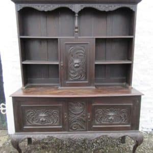 SOLD Victorian carved oak dresser 19th century Antique Furniture