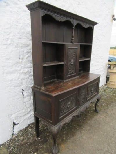 SOLD Victorian carved oak dresser 19th century Antique Furniture 5