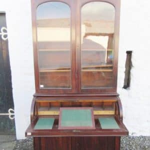 SOLD Victorian mahogany cylinder bookcase 19th century Antique Bookcases 3