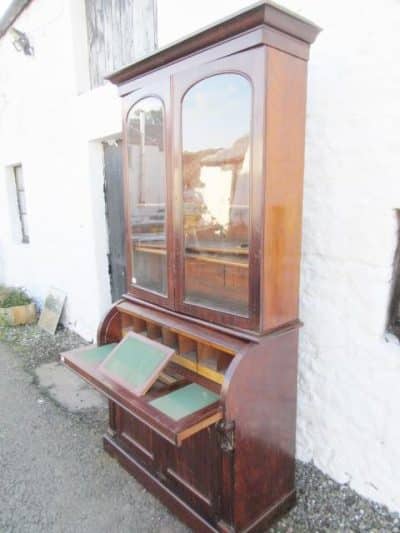 SOLD Victorian mahogany cylinder bookcase 19th century Antique Bookcases 6