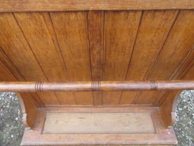 SOLD Victorian oak hall hat and coat stand 19th century Antique Furniture 6