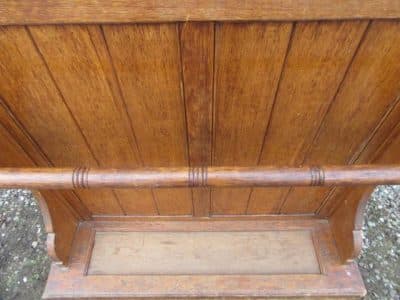 SOLD Victorian oak hall hat and coat stand - Image 4