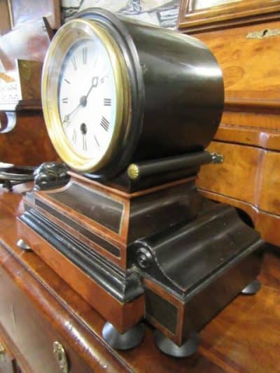 SOLD Regency drumhead mantle clock - Image 2