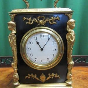 19th century French ormolu bracket clock 19th century Antique Clocks 3