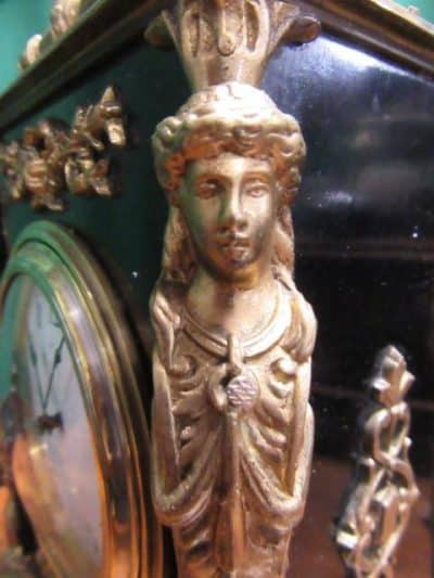 19th century French ormolu bracket clock - Image 3