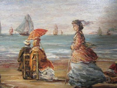 Oil on canvas. Signed; C Sainte Beuve