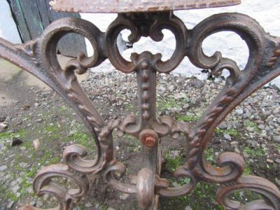 SOLD 20th century pr of cast iron tree stands - Image 3