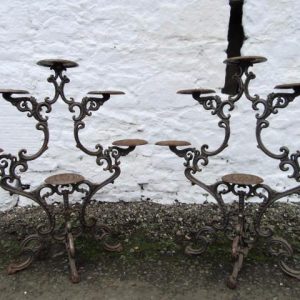 SOLD 20th century pr of cast iron tree stands Antiques Scotland Miscellaneous