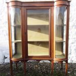 Edwardian mahogany inlaid display cabinet 19th century Antique Cabinets