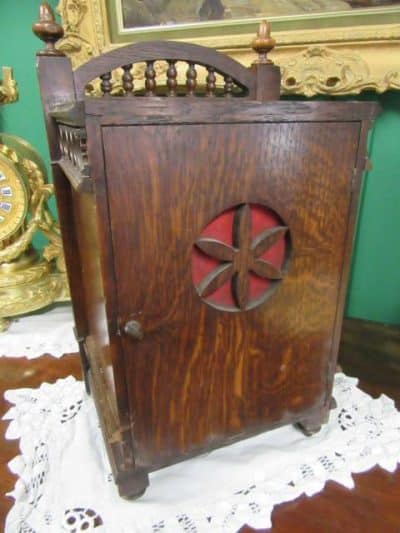 SOLD Victorian oak cased W&H mantel clock Mantel Clock Antique Clocks 6