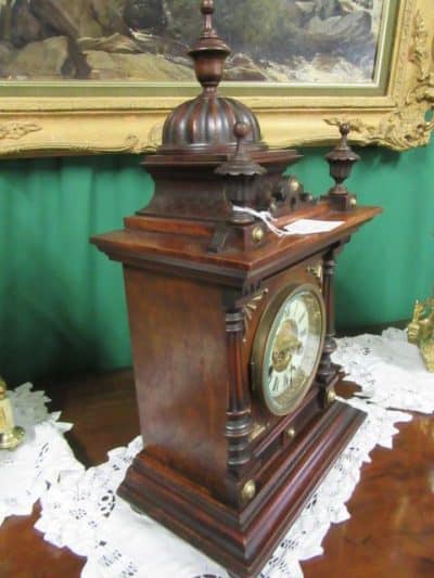 SOLD 19th cent Oak cased mantle clock 19th century Antique Clocks 5