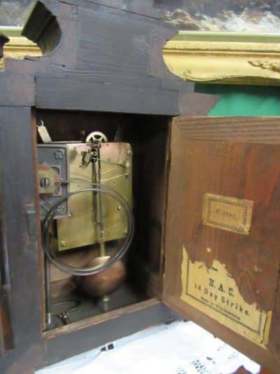 SOLD 19th cent Oak cased mantle clock 19th century Antique Clocks 7