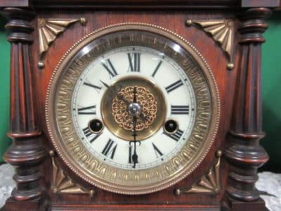 SOLD 19th cent Oak cased mantle clock 19th century Antique Clocks 8
