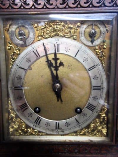 SOLD Victorian carved oak W&H bracket clock 19th century Antique Clocks 5