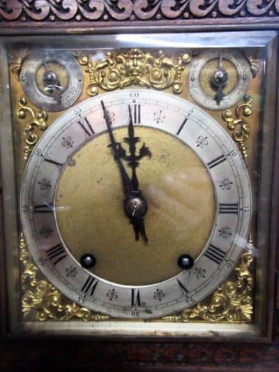 SOLD Victorian carved oak W&H bracket clock - Image 3