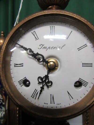 SOLD French Sevres style clock garniture - Image 2