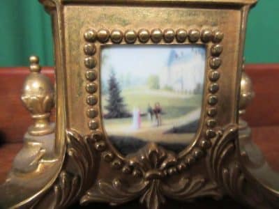 SOLD French Sevres style clock garniture - Image 6