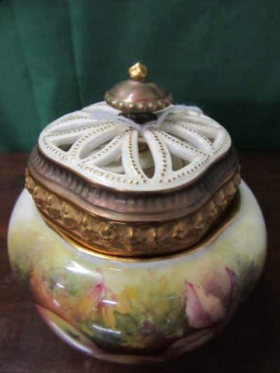 SOLD Worcester Pot Pourri by George Moseley Antiques Scotland Antique Art 4