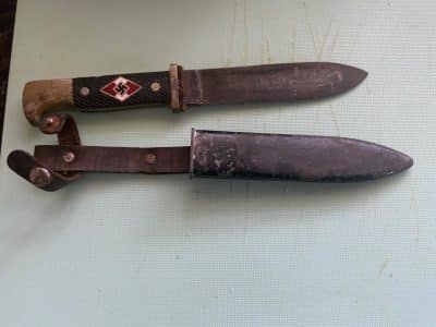 Hitler Youth Fighting Knife. Rare collectors knife Antique Knives 11