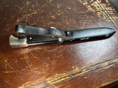 Rare saw back bladed German Hitler Youth Knife & Scabbard - Image 3