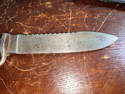 Rare saw back bladed German Hitler Youth Knife & Scabbard - Image 6