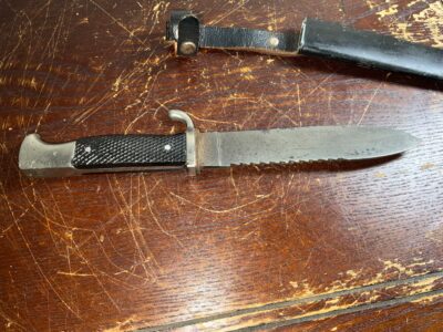 Rare saw back bladed German Hitler Youth Knife & Scabbard Military & War Antiques 10