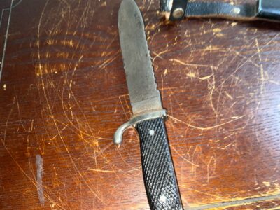 Rare saw back bladed German Hitler Youth Knife & Scabbard - Image 12