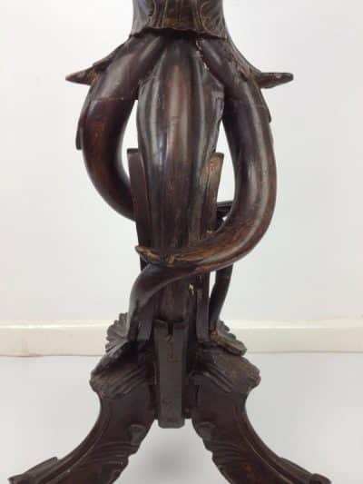 SOLD 19th Century Italian Carved Walnut Torchiere 19th century Miscellaneous 8
