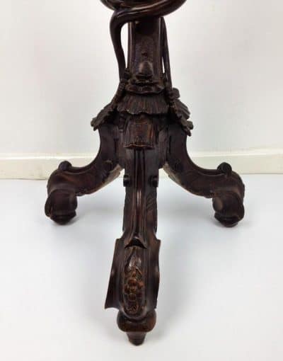 SOLD 19th Century Italian Carved Walnut Torchiere 19th century Miscellaneous 9