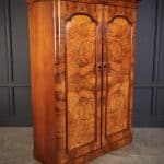 Victorian Burr Walnut Wardrobe Walnut Wardrobe Antique Furniture